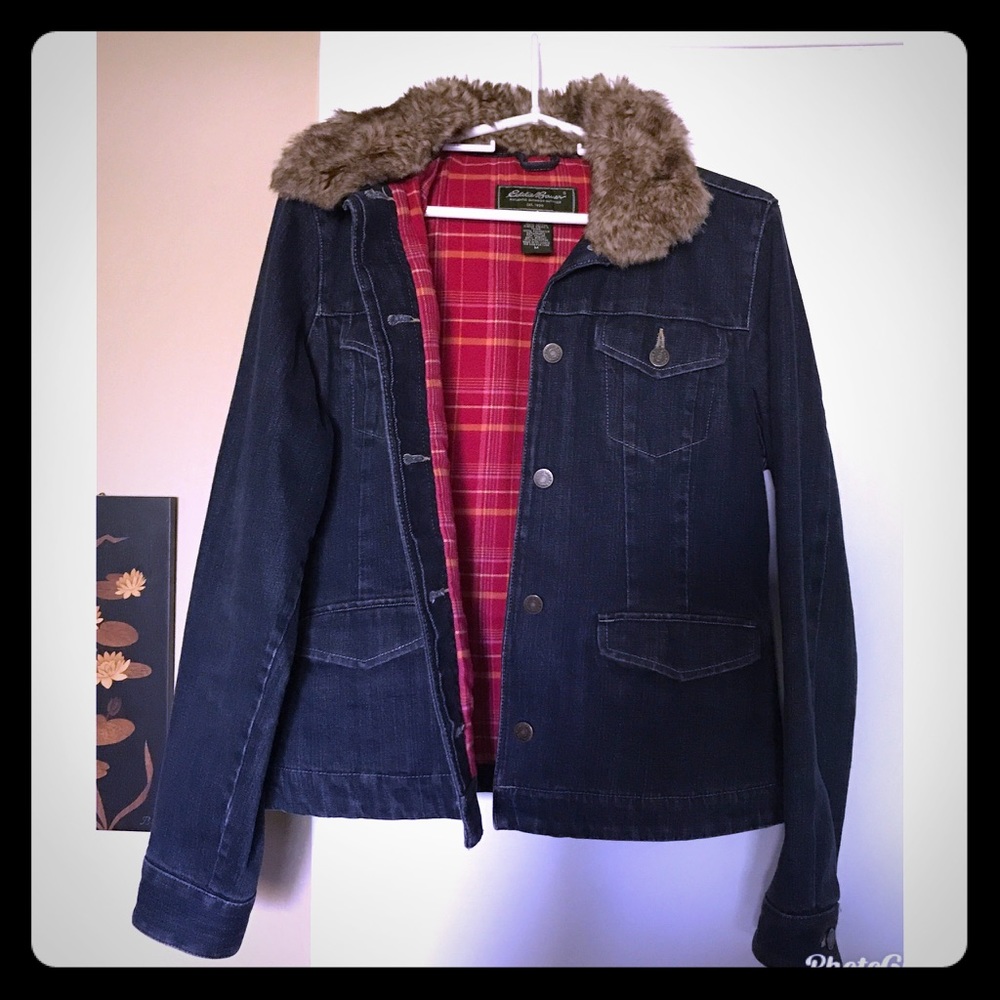 Eddie Bauer Dark Blue Jean Jacket